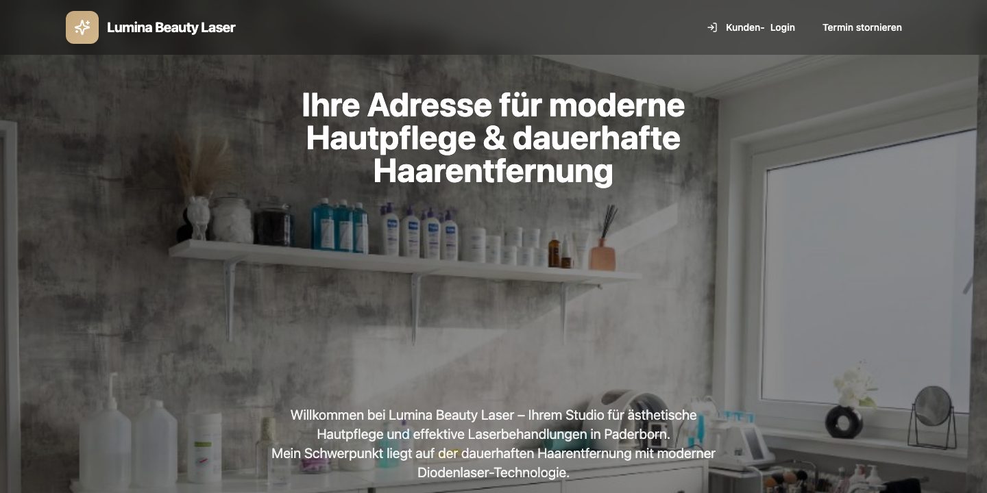 Website Lumina Beauty Laser