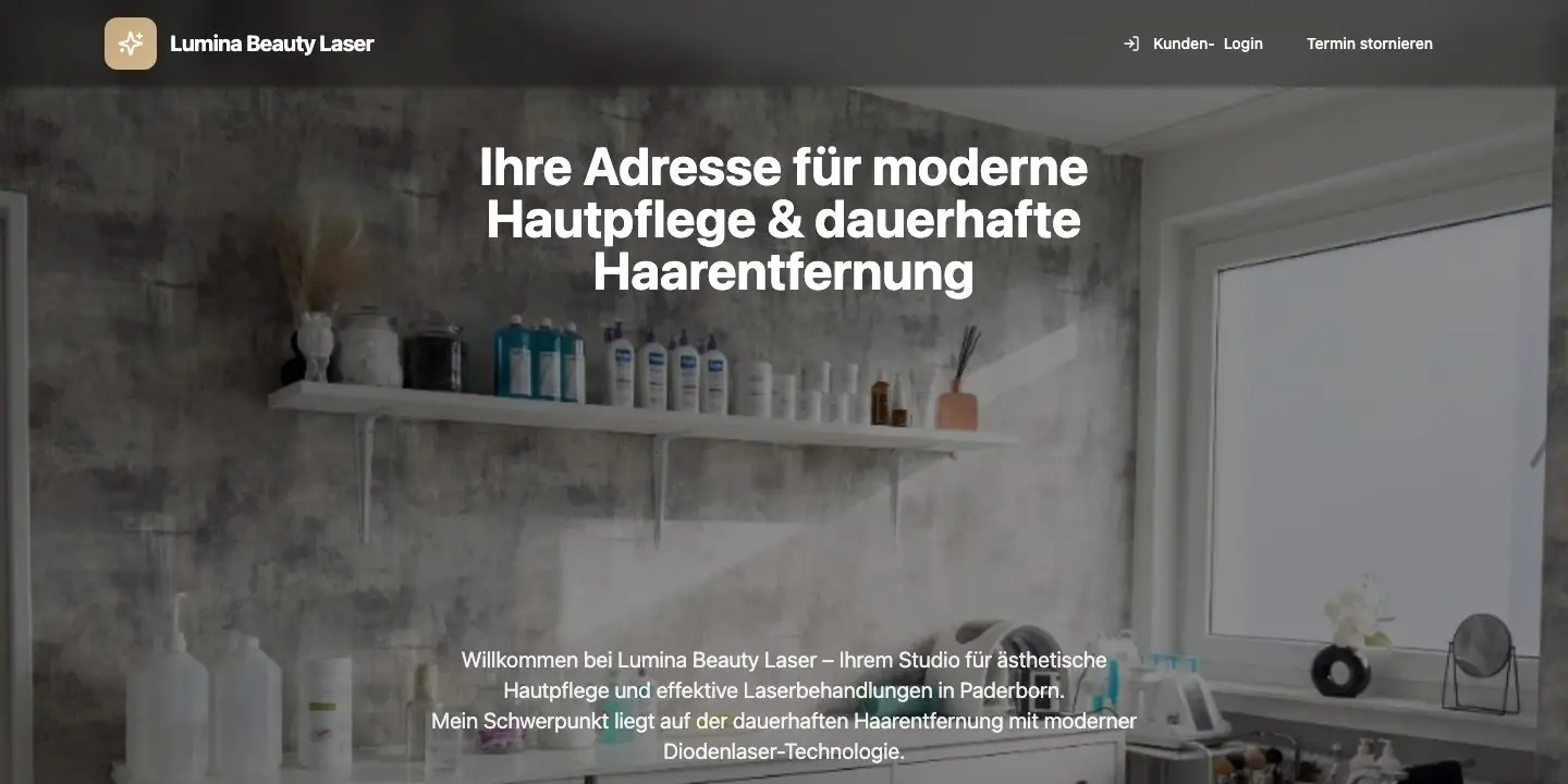Website Lumina Beauty Laser