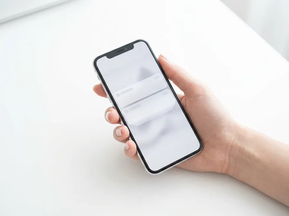 Smartphone mit eingehenden Anfragen